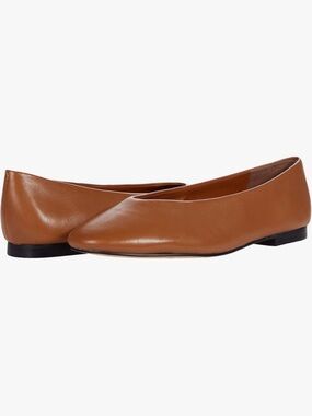 Calvin Klein Anete Leather Ballet Flats